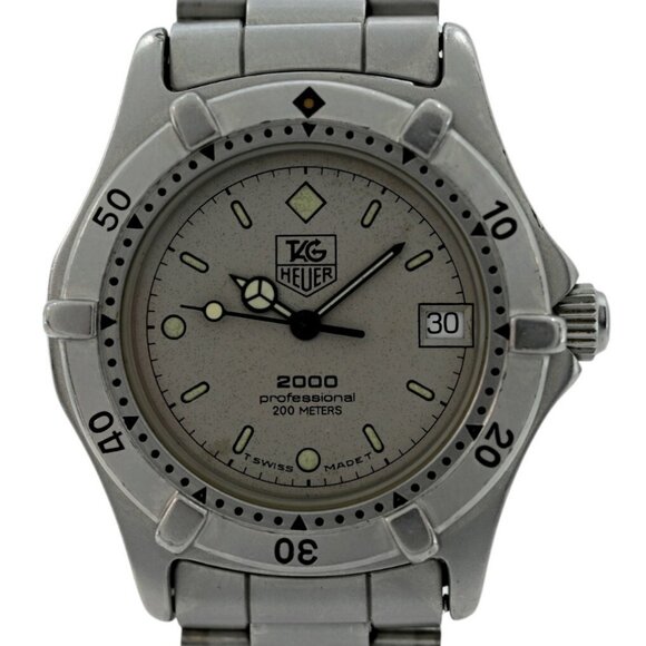 Tag Heuer 34mm Midsize Professional 2000 Series Grey Dial Watch - Picture 2 of 8